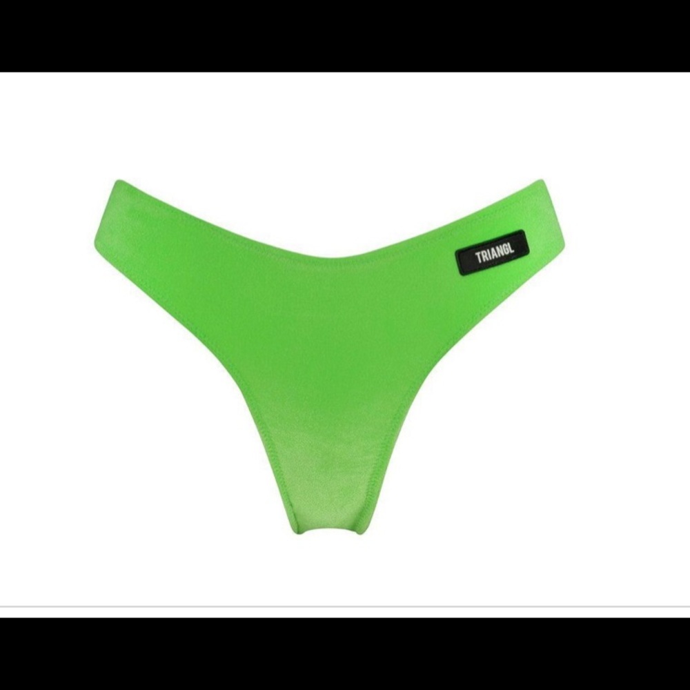 green triangl bikini bottoms